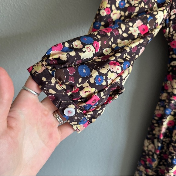 Marc Jacob’s Designer Floral Tie Waist Midi Dress 2 - Picture 4 of 12